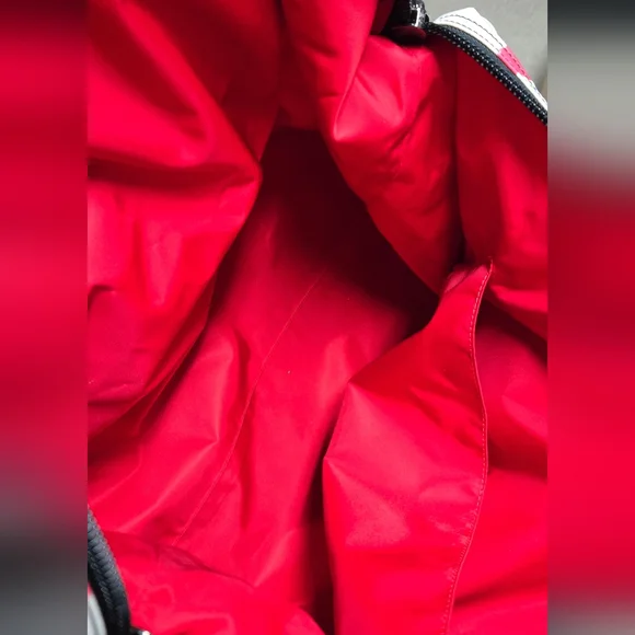 CHRISTIAN LOUBOUTIN LARGE BOSTON PRINTED NYLON DUFFLE BAG - Picture 12 of 16